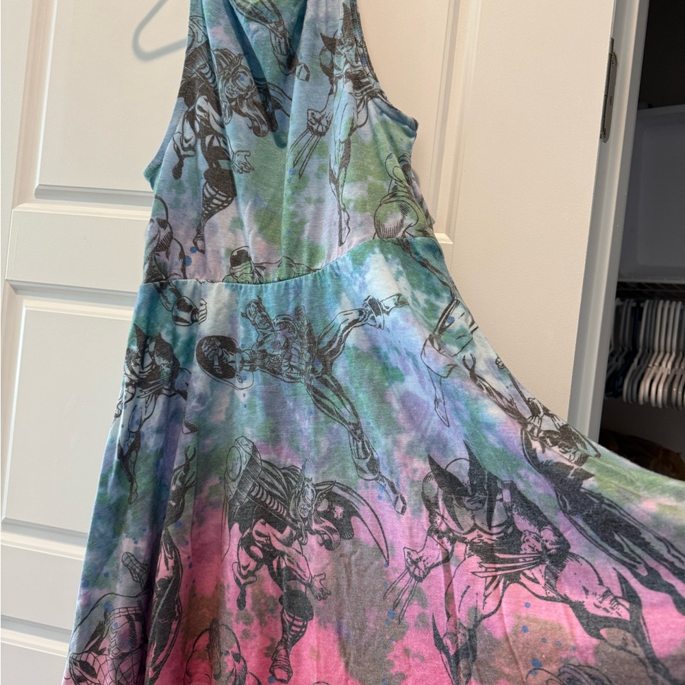 Marvel Asymmetrical Dress - Multicolor